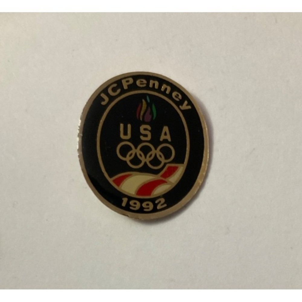 1992 USA JCPenney Olympic Lapel Pin Hat Pinback